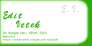 edit vetek business card