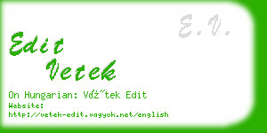 edit vetek business card